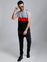 Load image into Gallery viewer, Copy of Men Colourblocked Round Neck T-shirt
