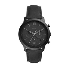 Load image into Gallery viewer, NEUTRA CHRONOGRAPH BLACK LEATHER WATCH