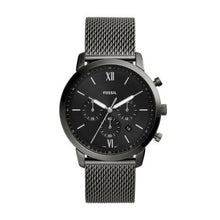 Load image into Gallery viewer, NEUTRA CHRONOGRAPH SMOKE STAINLESS STEEL MESH WATCH